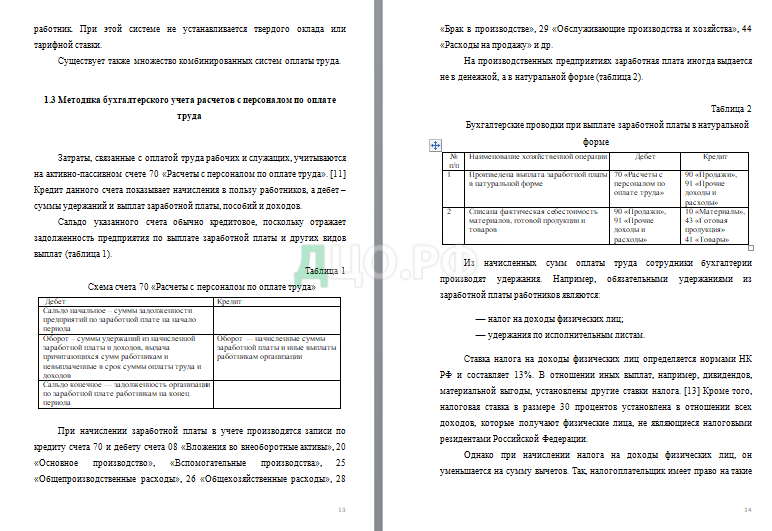 Курсовая работа: Бухгалтерский учет и аудит расчетов по заработной плате